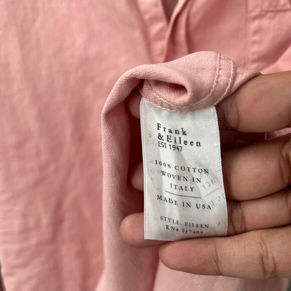 34. Frank & Eileen Eileen Shirt Womens XS Light Academia Minimalist Old Money - Picture 6 of 7